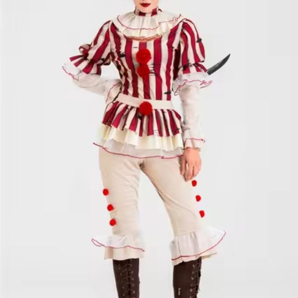 Halloween Horror Stephen King It Clown Pennywise Costume Adult Ladies xsmall